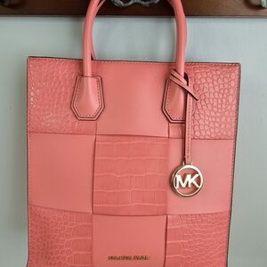 Michael Kors Pink Patchwork Tote